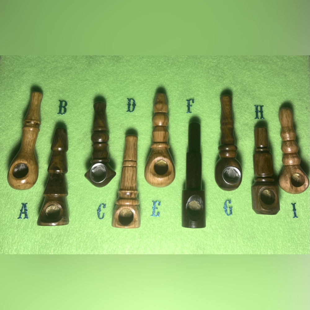 Original one-of-a-kind handmade pipes.